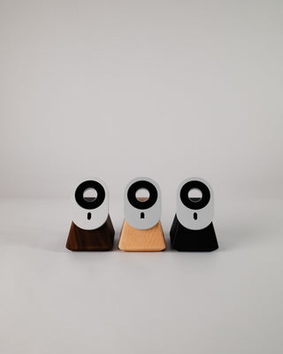 MagSafe stand available in solid walnut maple and black ash