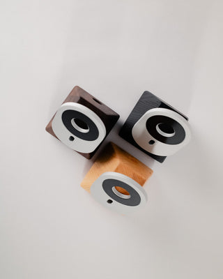 MagSafe stand available in solid walnut maple and black ash top view